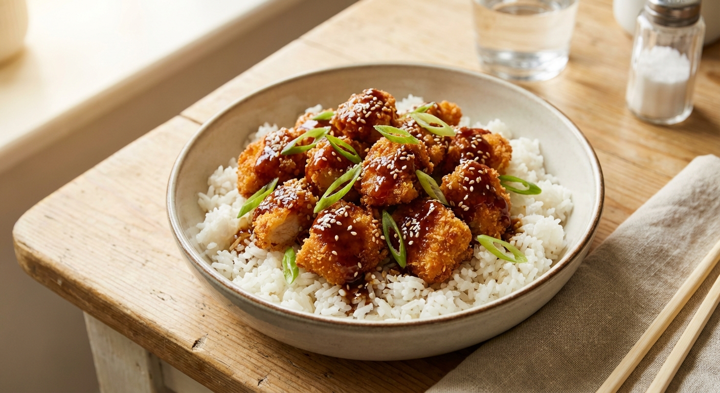 Crispy Teriyaki-Glazed Chicken