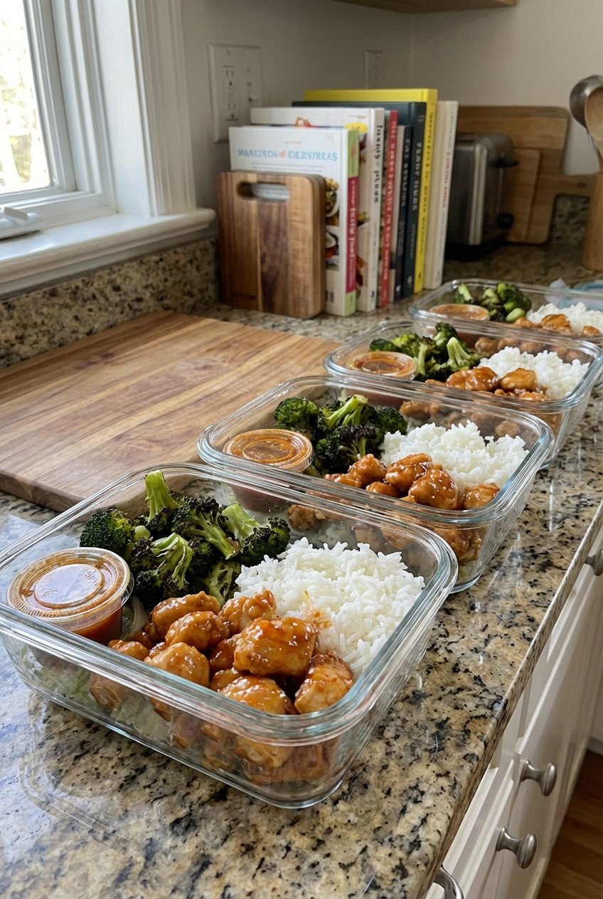 Honey Sriracha Chicken Meal Prep Bowls