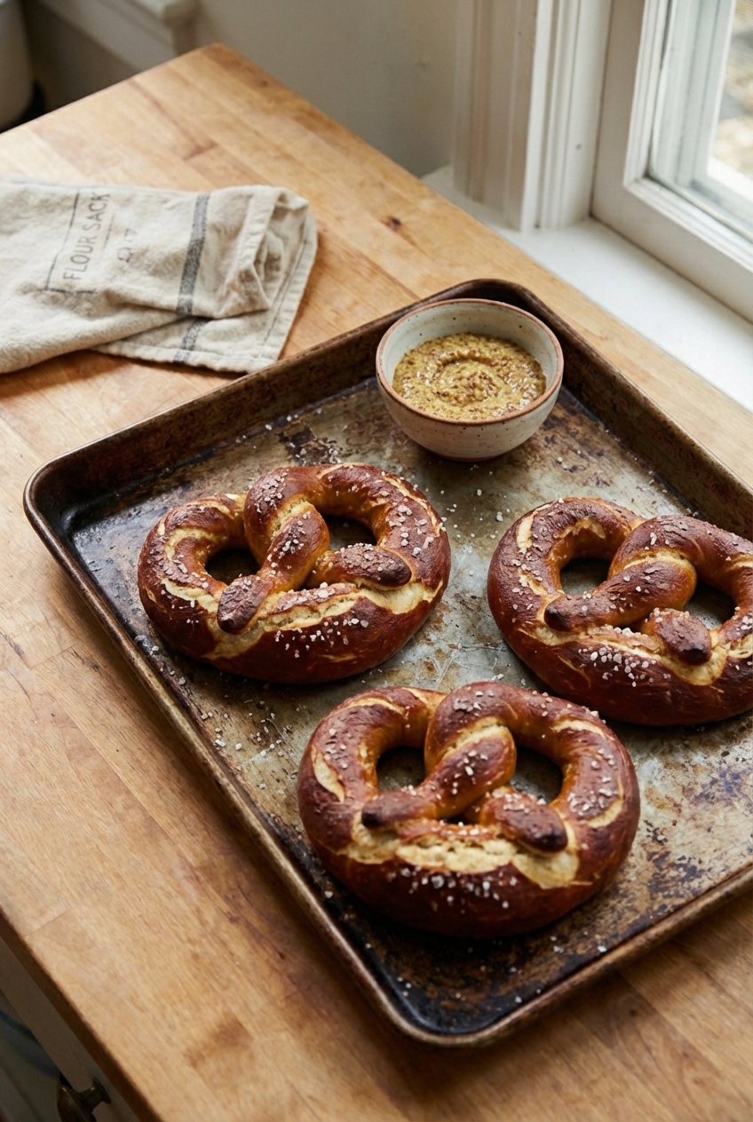 Rustic Soft Pretzels