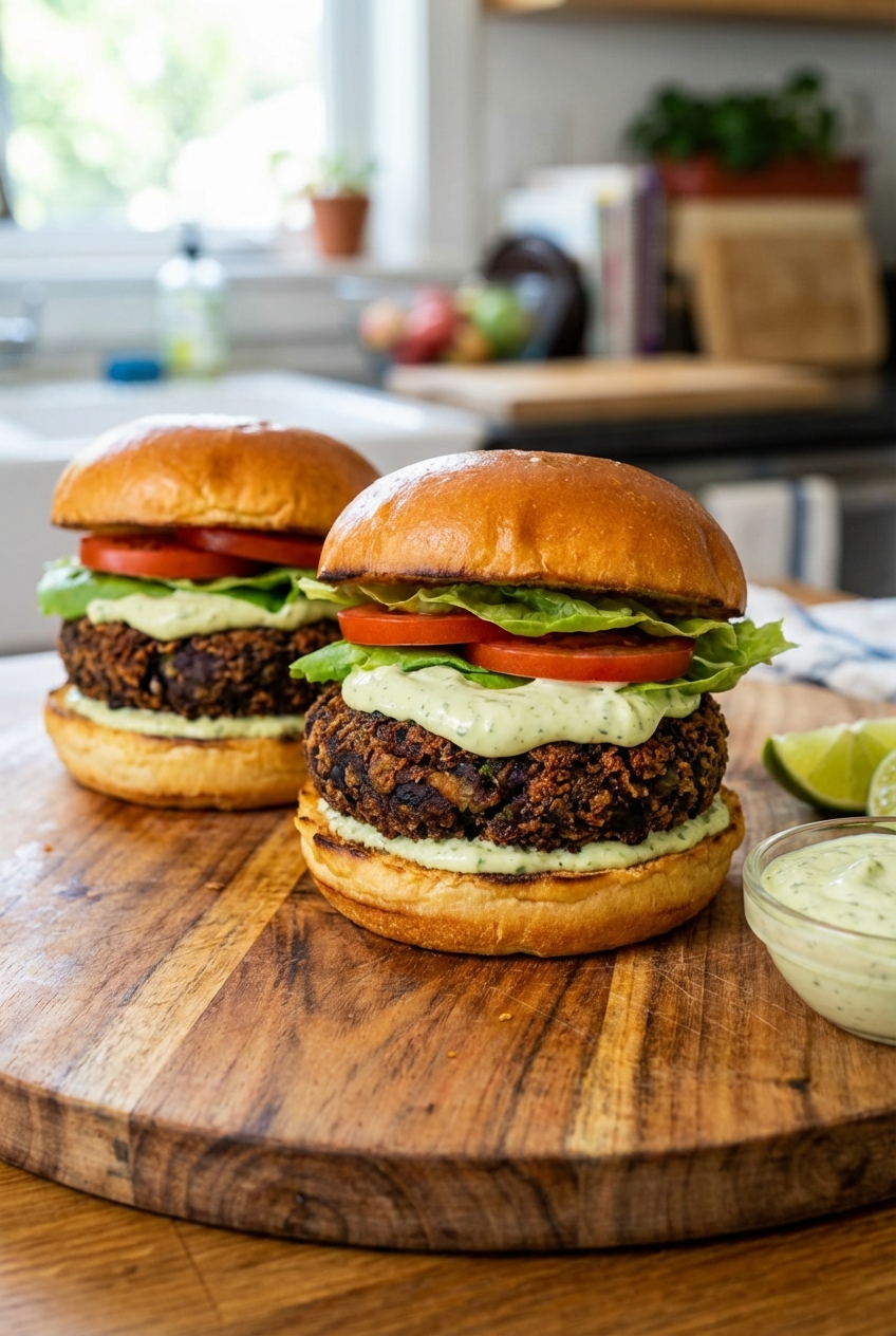 Modern Black Bean Burgers