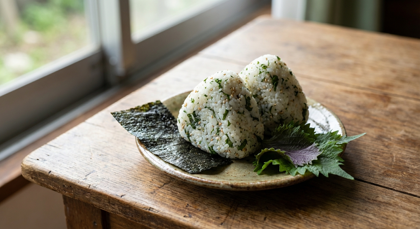 Light Savory Herb Onigiri