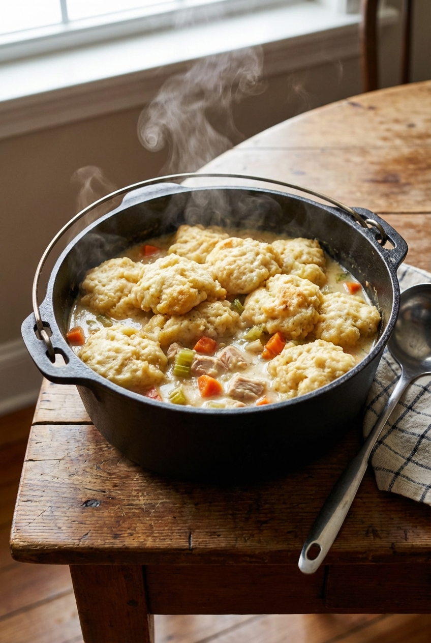 Creamy Homestyle Chicken and Dumplings