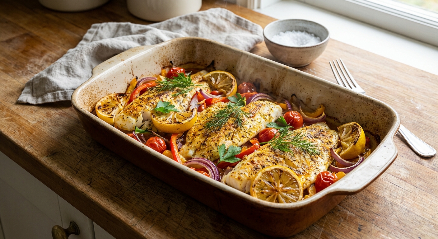 Traditional Spiced Baked Fish