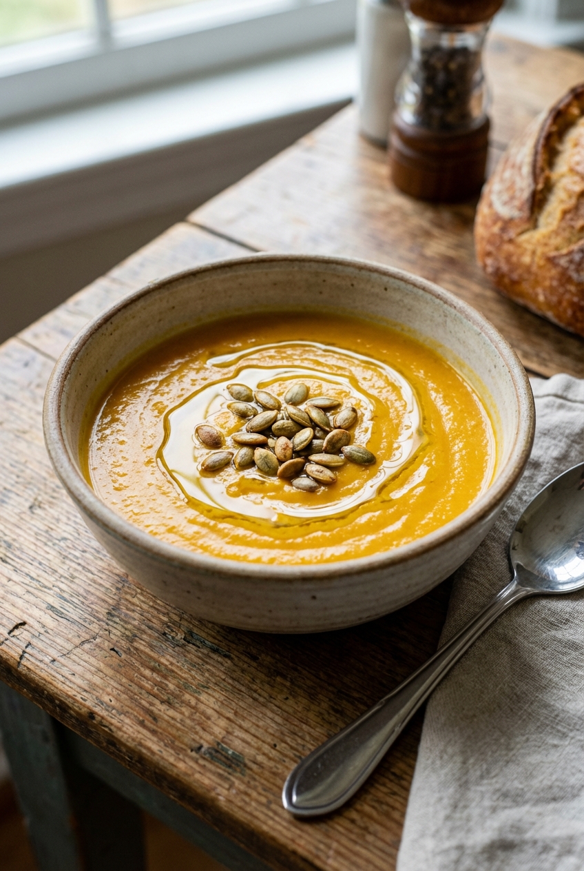 Cozy Butternut Squash Soup (Healthy, Creamy, No Cream)