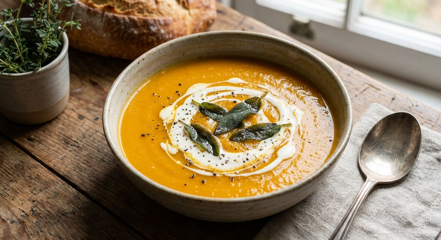 Creamy Roasted Butternut Squash Soup