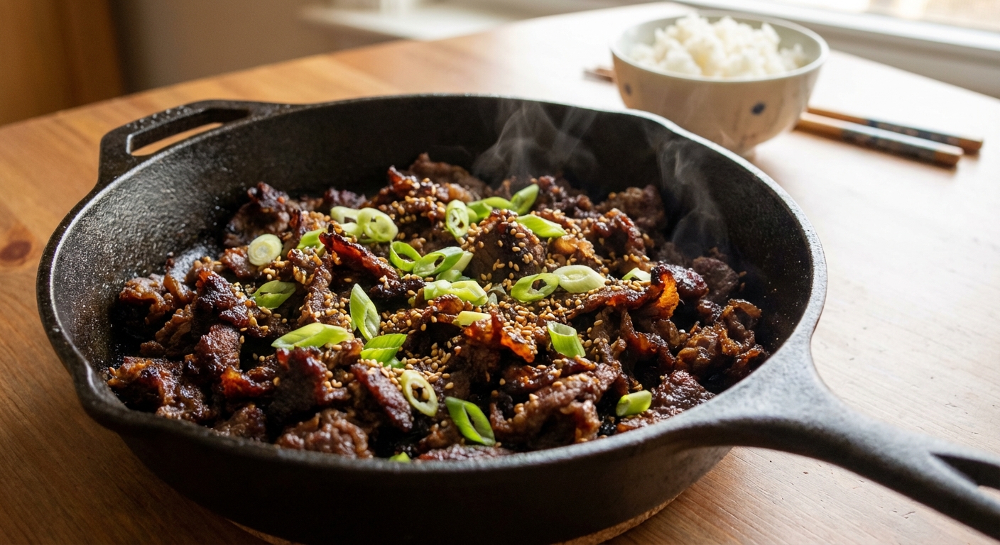 Spiced Beef Bulgogi (Toasty and Warm)