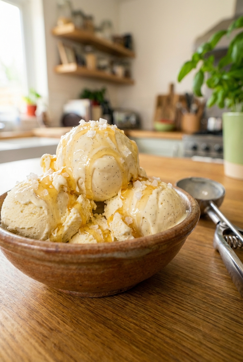 Rustic Vanilla Bean Ice Cream