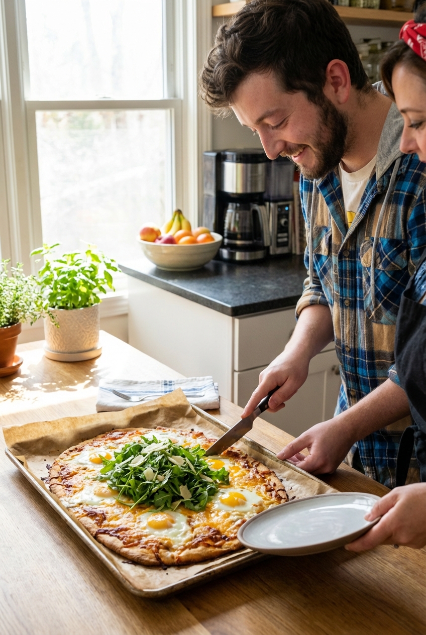 Luxurious Zesty Breakfast Pizza