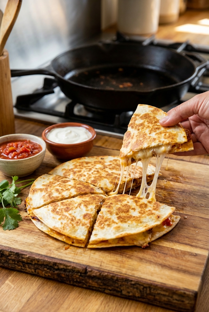 Traditional Spiced Quesadillas
