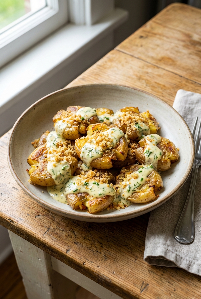 Crispy Potato Smash Bowls