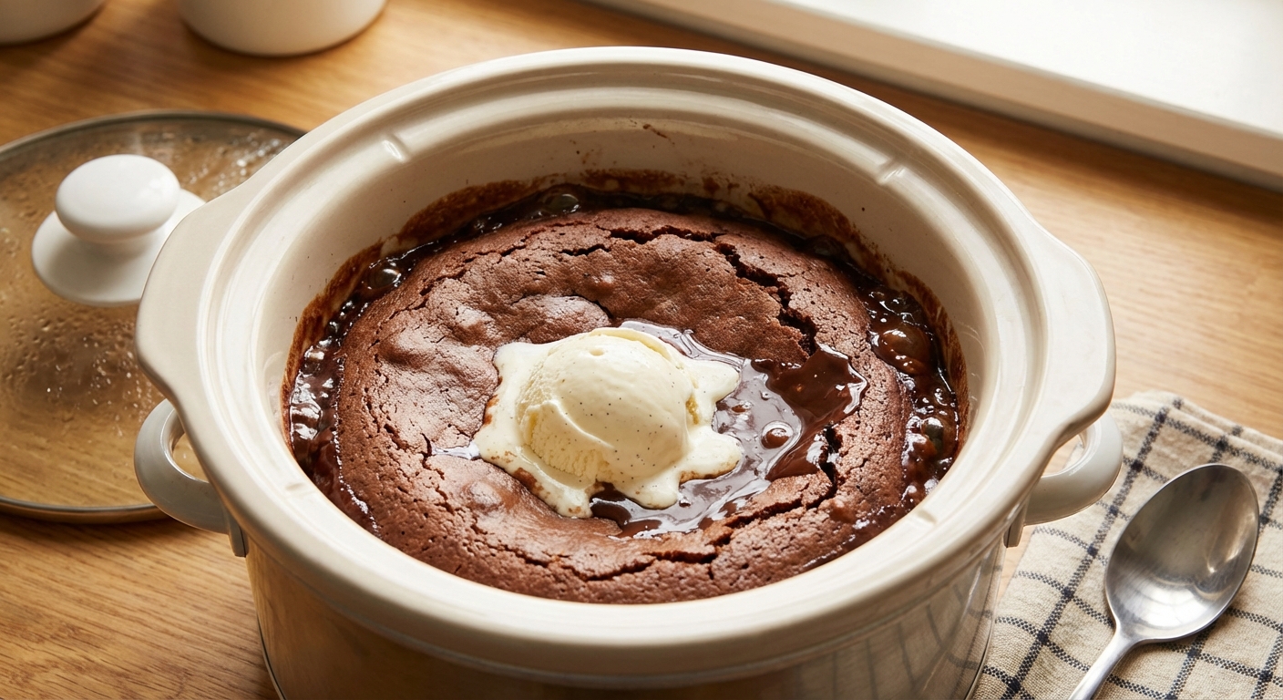 Slow Cooker Chocolate Lava Cake