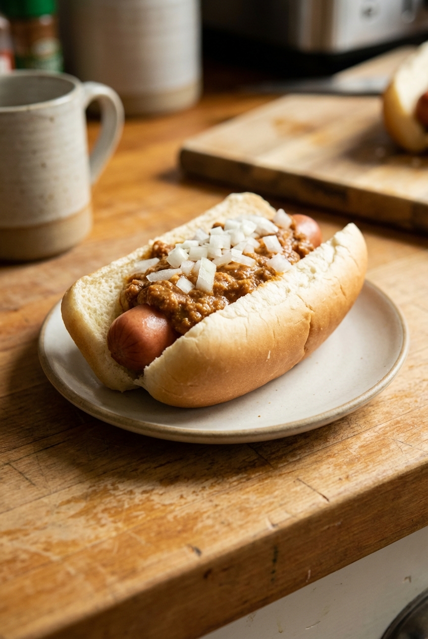 Light and Fluffy Hot Dog Chili