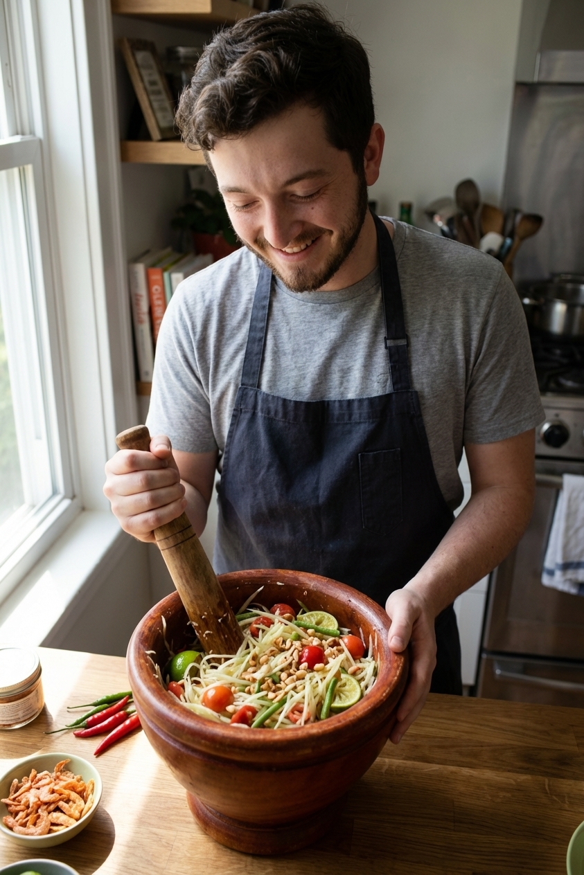 Som Tam (Thai Green Papaya Salad)