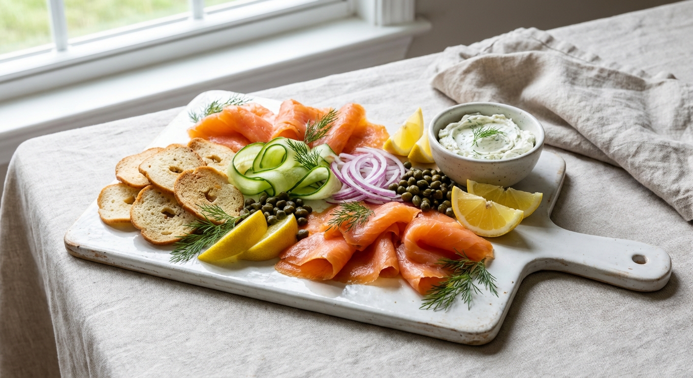 Elegant Smoked Salmon Platter