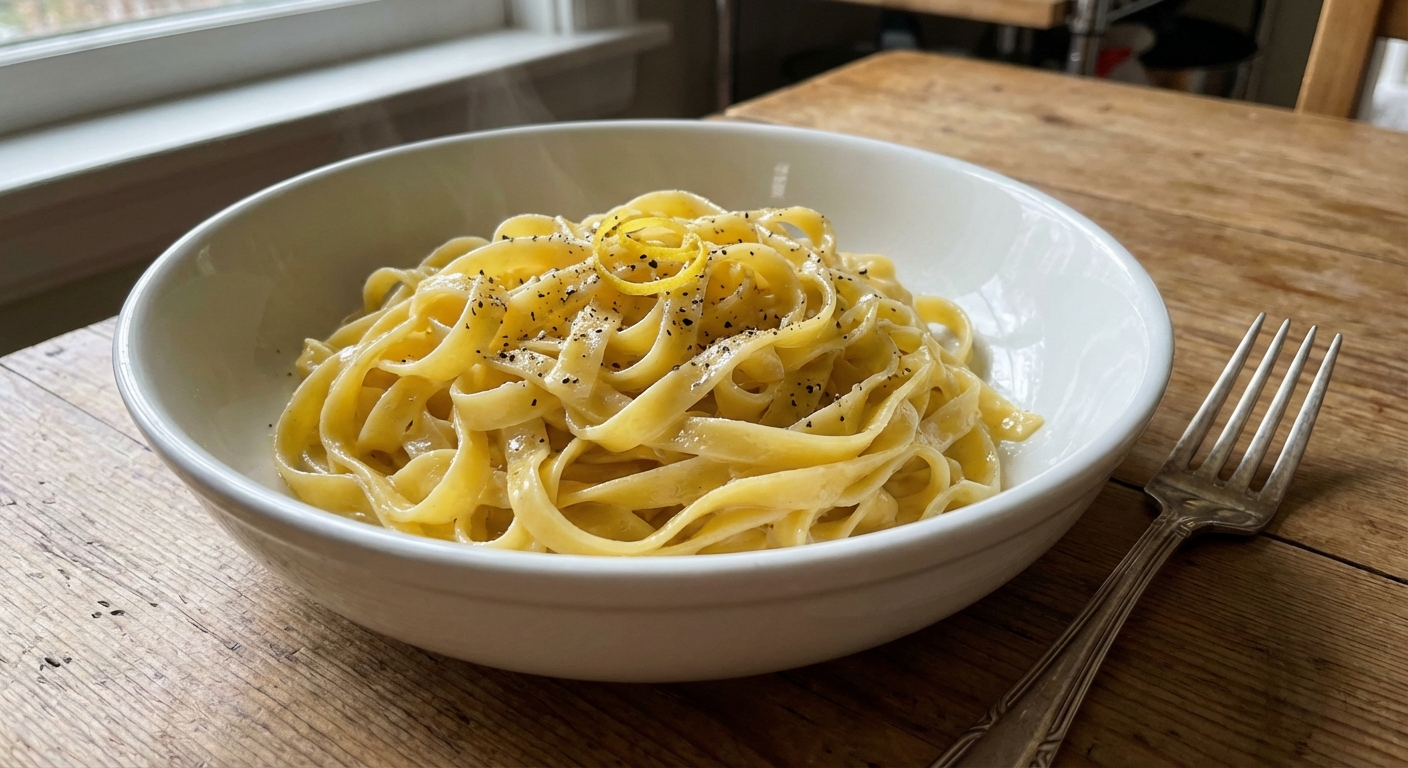 Classic-Style Alfredo Pasta (Tangy and Sweet)