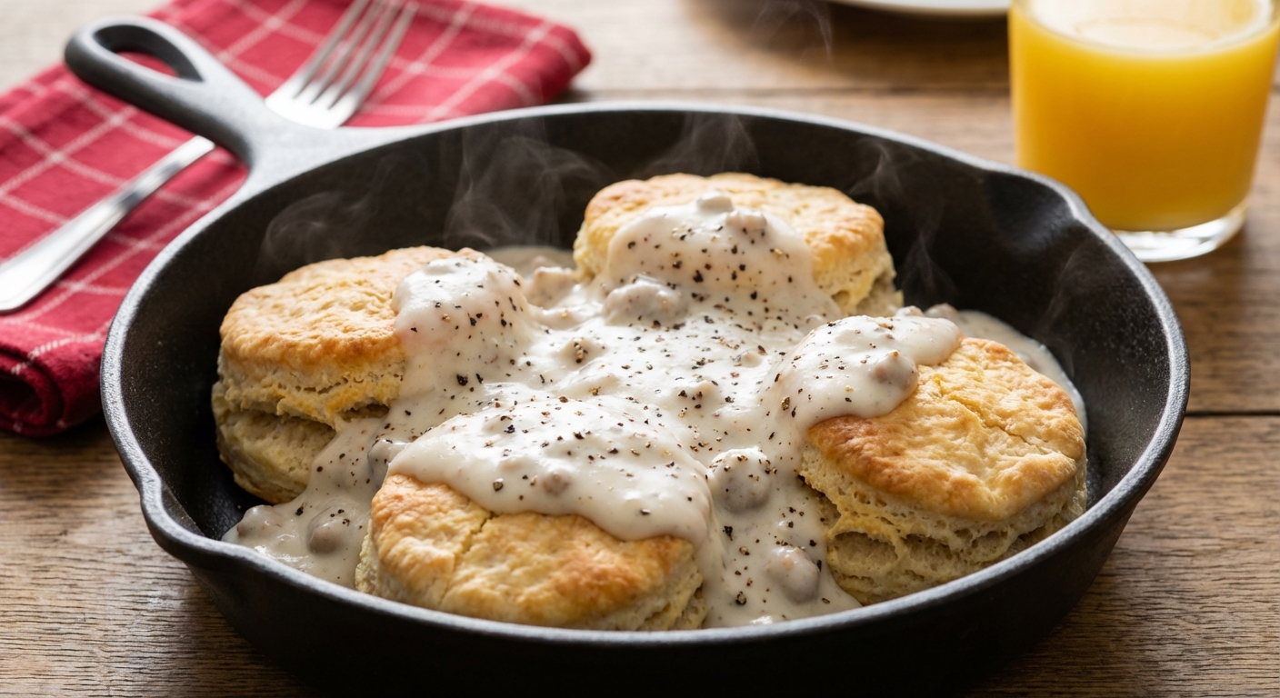 Southern Biscuits and Gravy