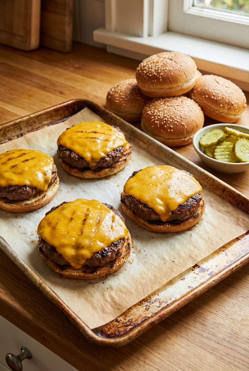 Juicy Oven-Baked Burgers