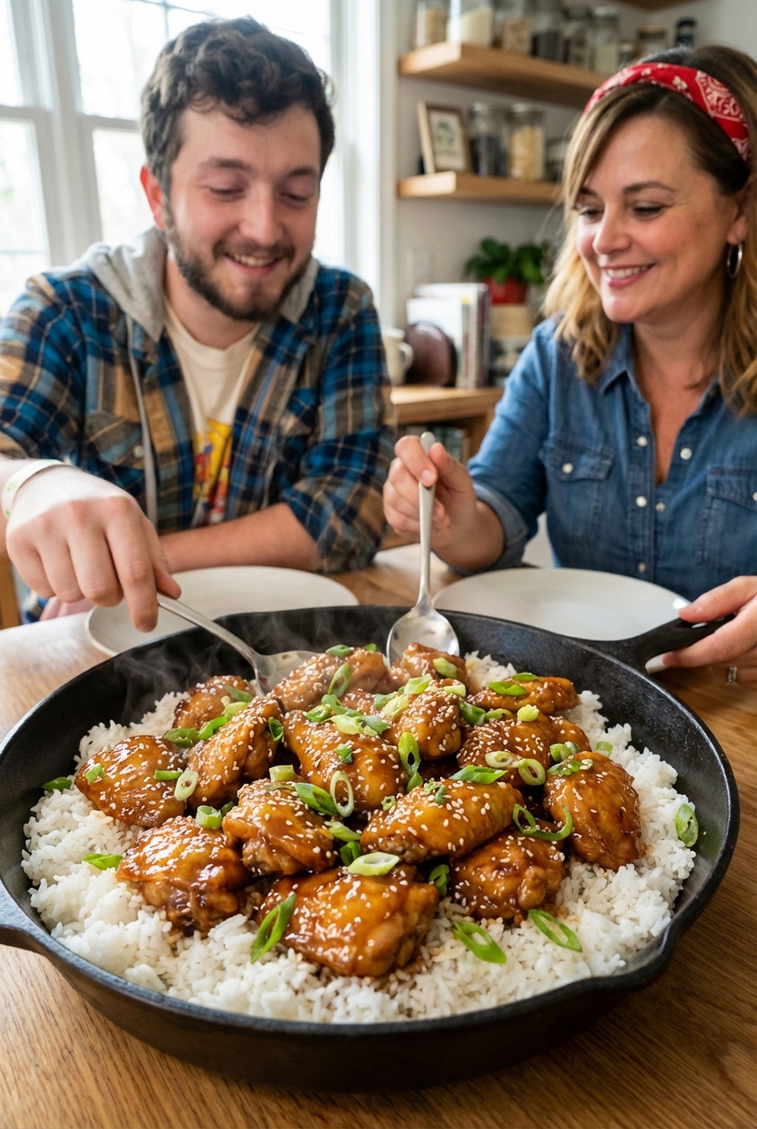 Sweet & Simple Honey Garlic Chicken Bowls