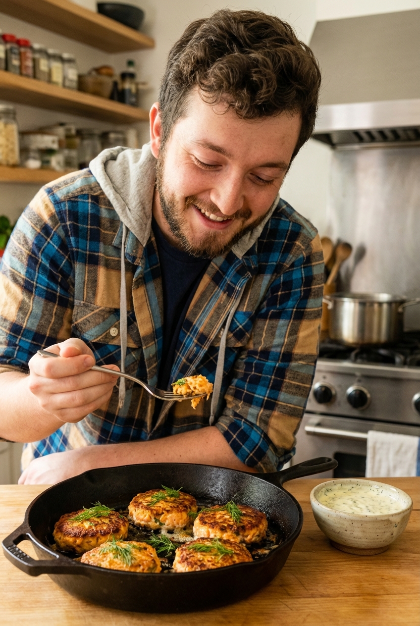 Warm & Cozy Canned Salmon Cakes