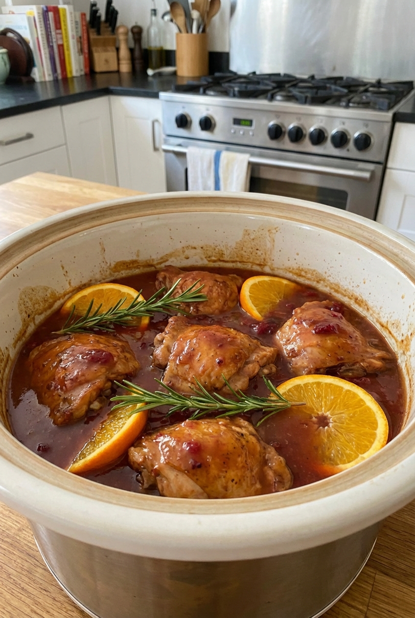 Festive Easy Crockpot Chicken