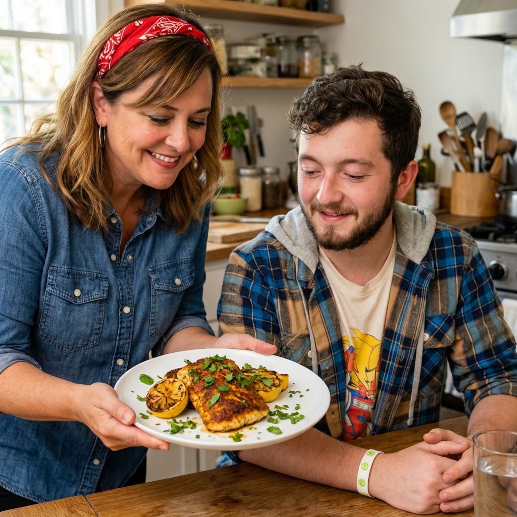 Pan-Seared Spiced Mahi Mahi with Lemon Butter