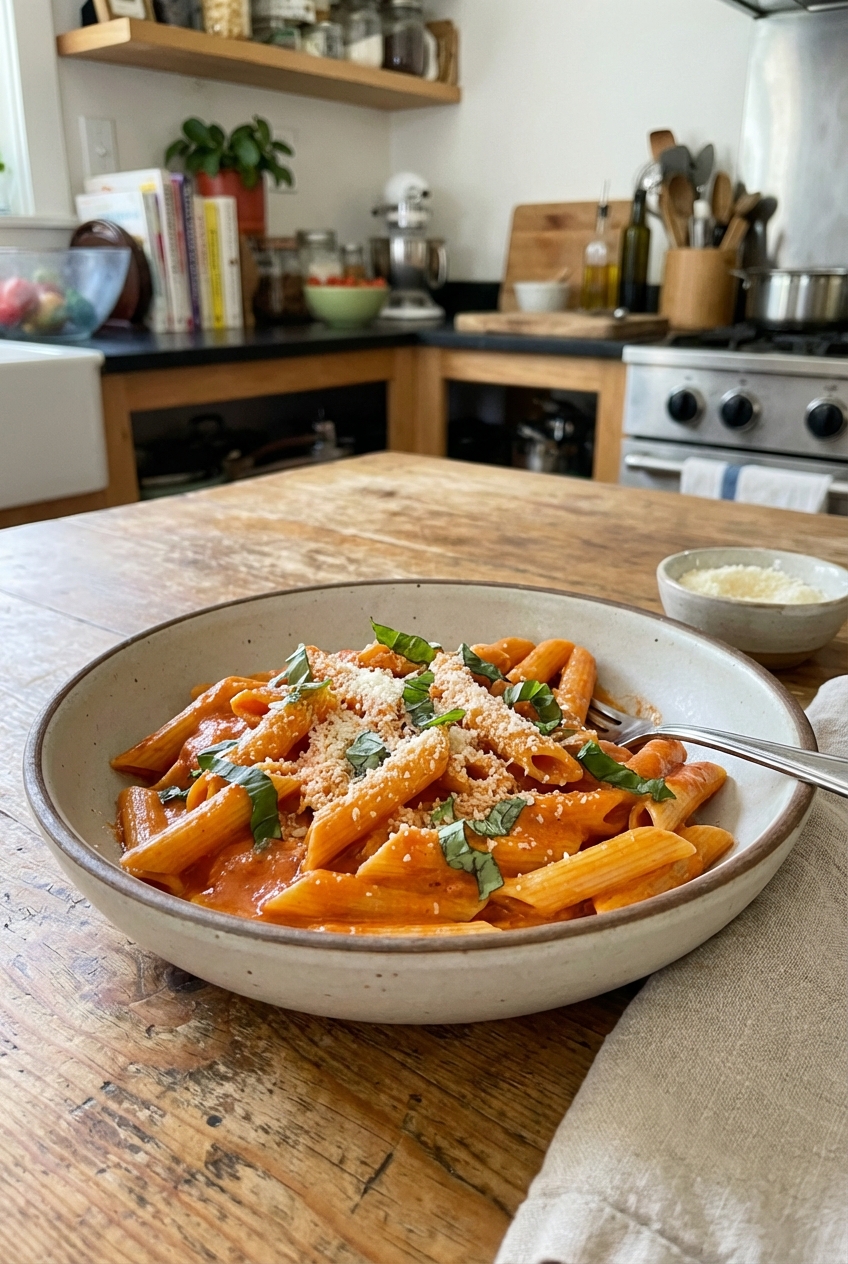 Simple Penne Alla Vodka