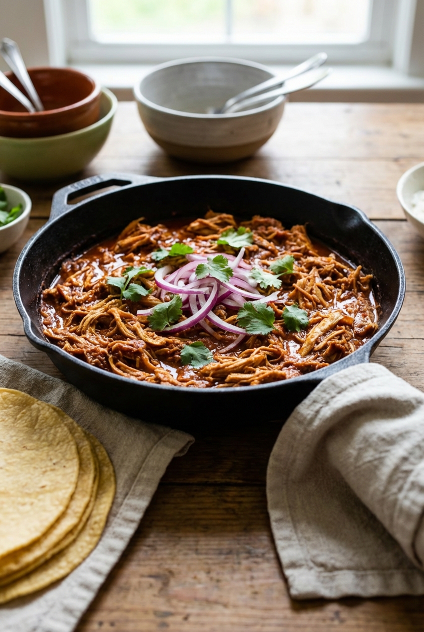 Effortless Chicken Tinga (Nutty and Sweet)