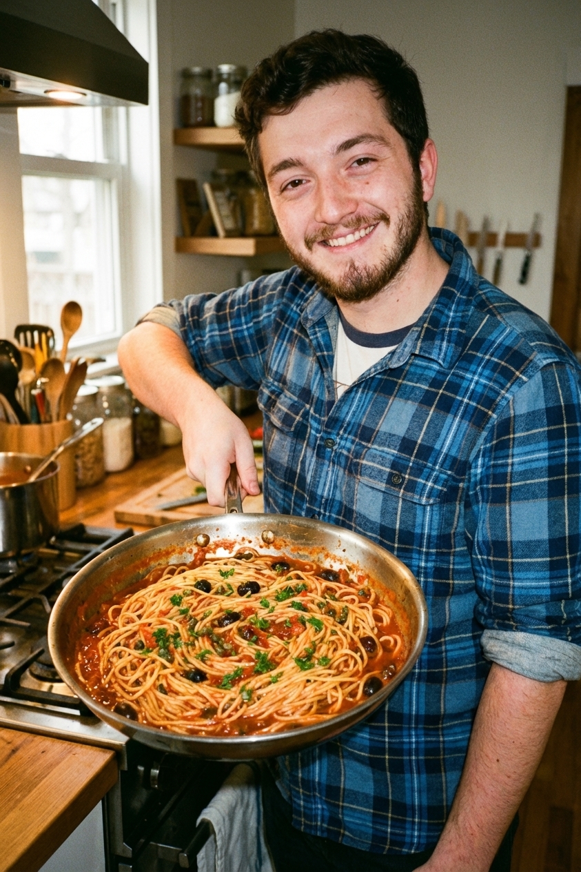 Spaghetti alla Puttanesca (Pantry-Friendly)