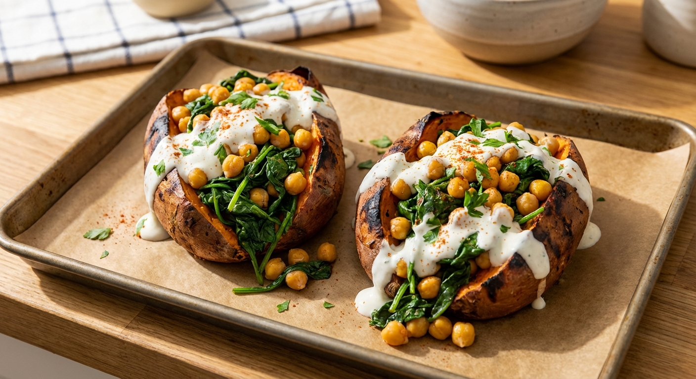 Creative Boursin Stuffed Sweet Potatoes