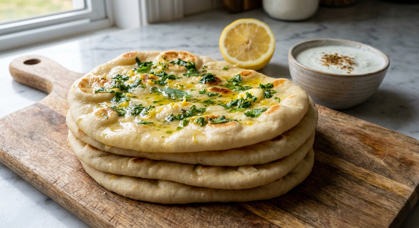 Bright and Citrusy Gourmet Naan