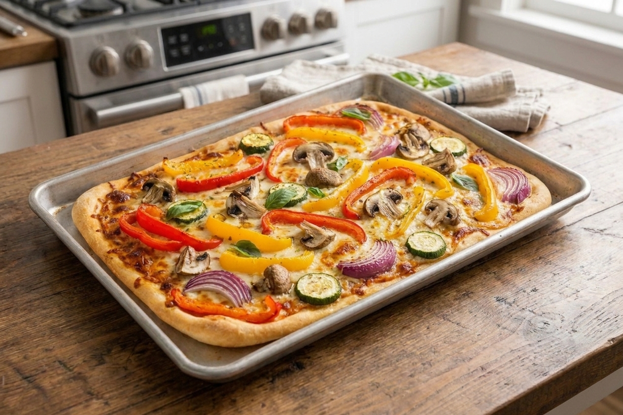 Garden Veggie Sheet Pan Pizza