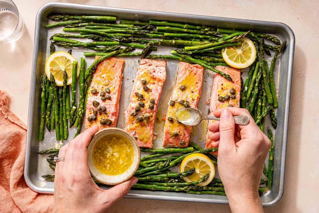 Sheet Pan Salmon and Asparagus