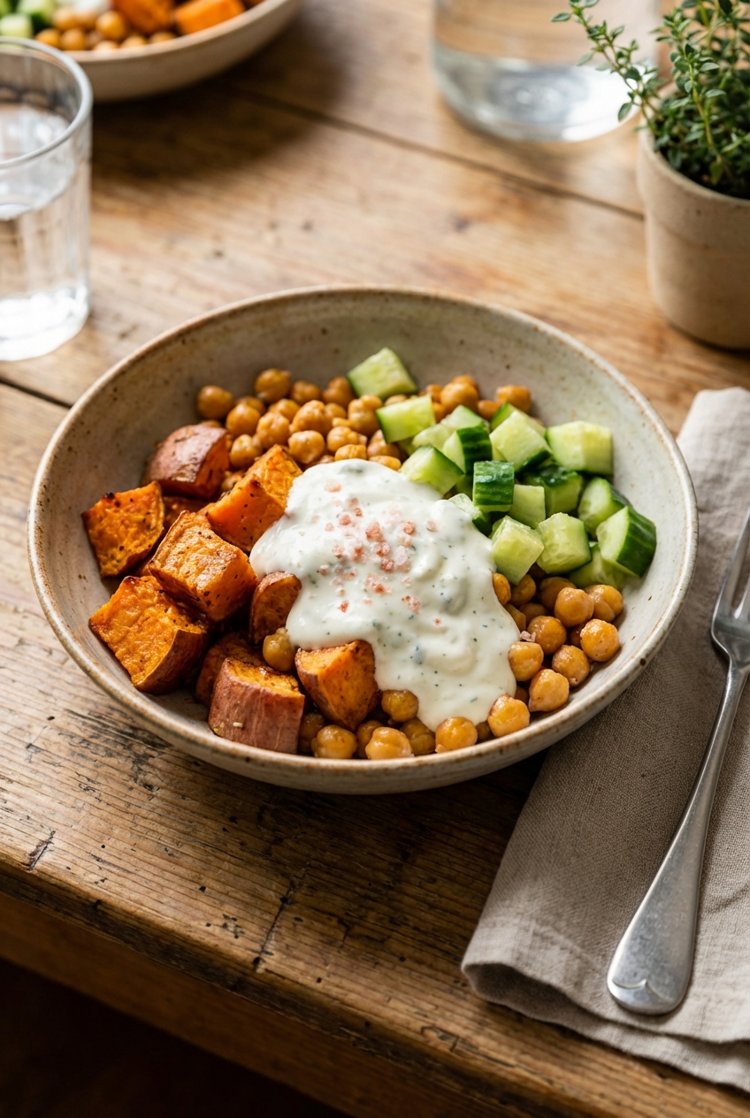 Sweet Potato Bowl with Pink Salt