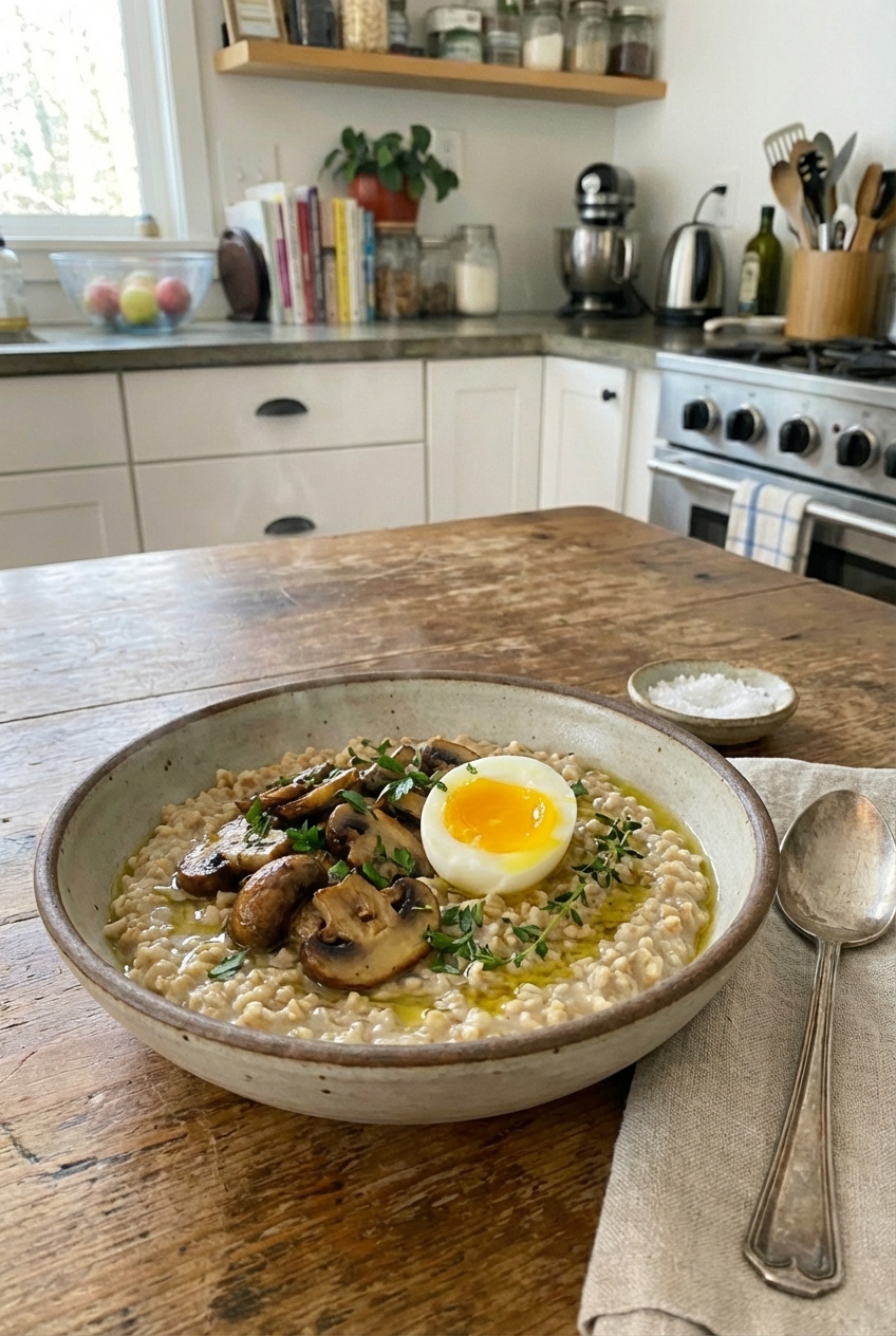 Rustic Smoky Steel Cut Oats