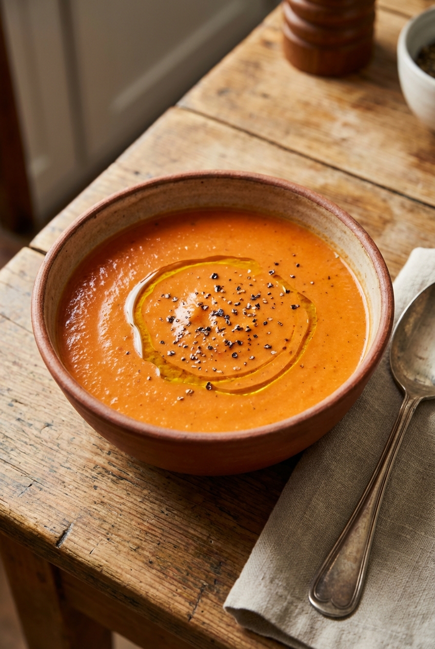 Rustic Homestyle Tomato Soup