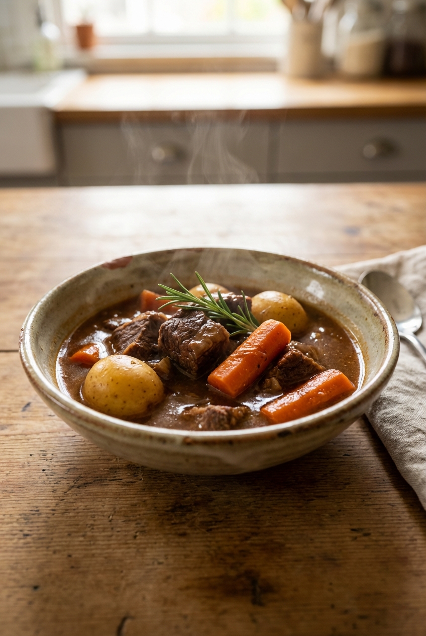 Sweet and Spicy Herb Beef Stew (Slow Cooker)
