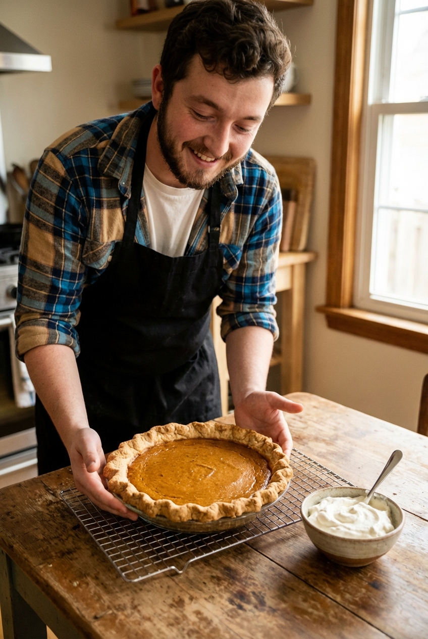 Healthy Rustic Pumpkin Pie