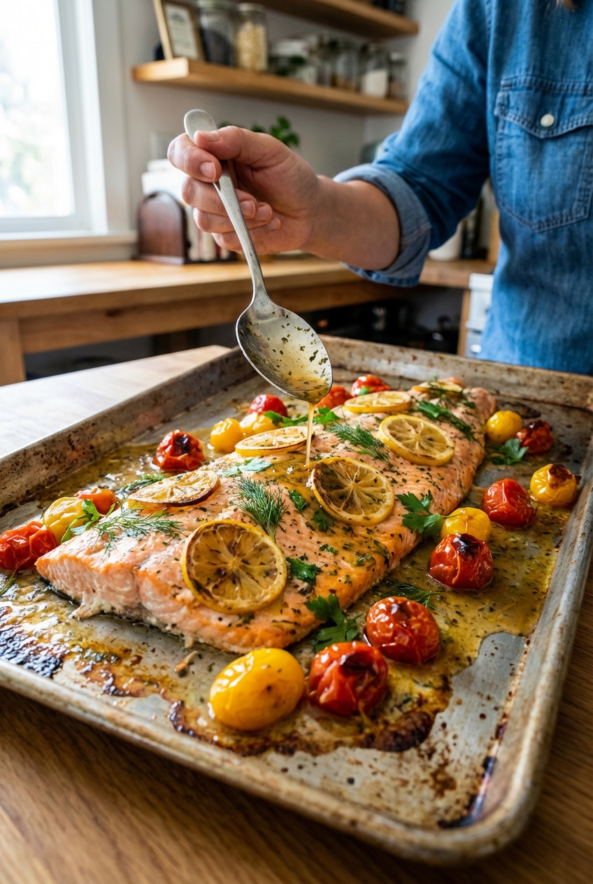 Wholesome Rustic Baked Salmon