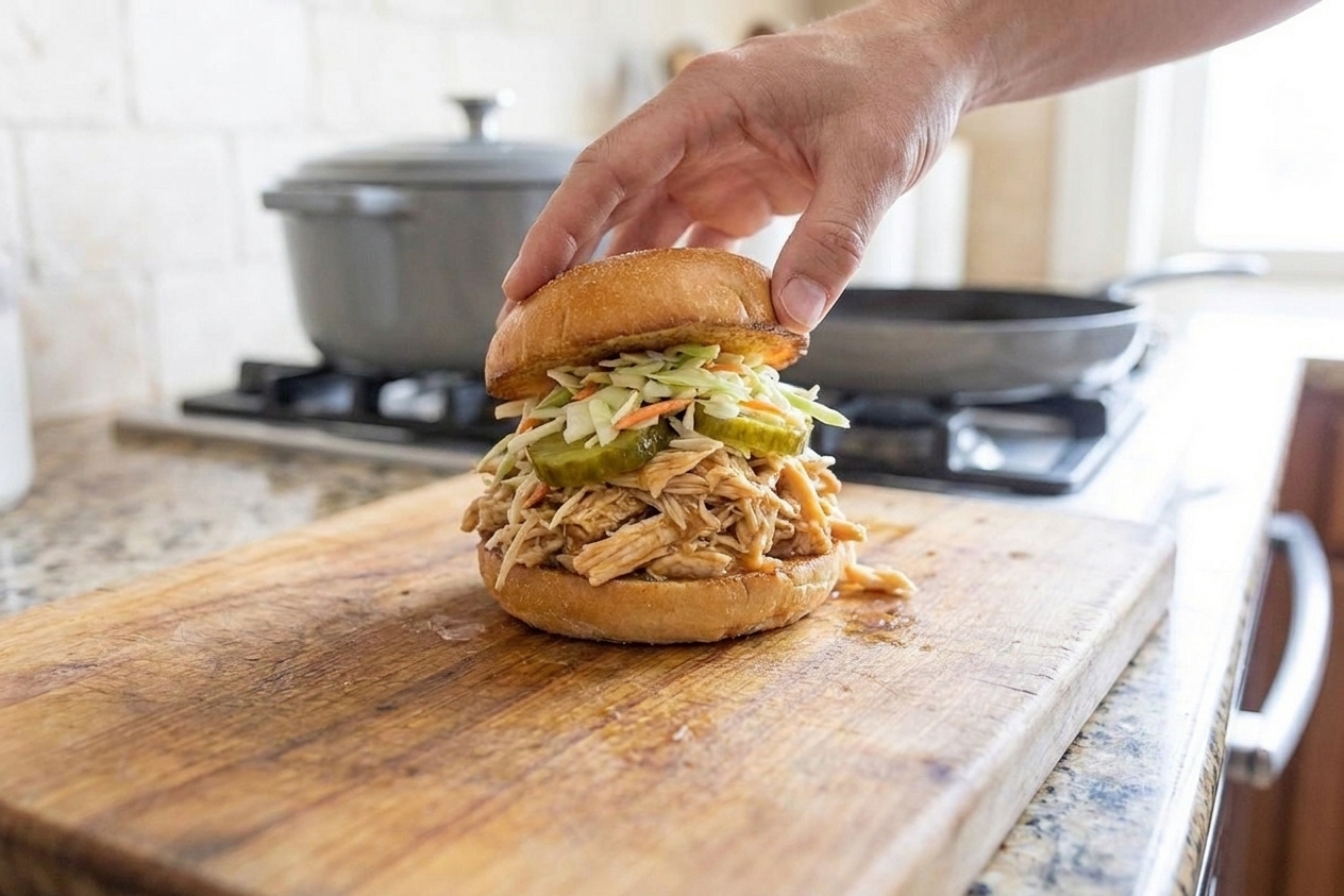 Shredded Chicken Sandwich