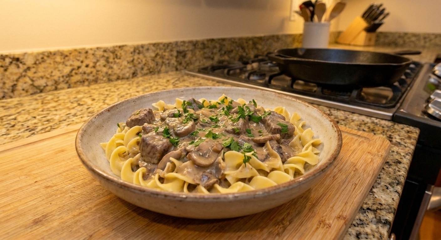 Crock Pot Beef Stroganoff