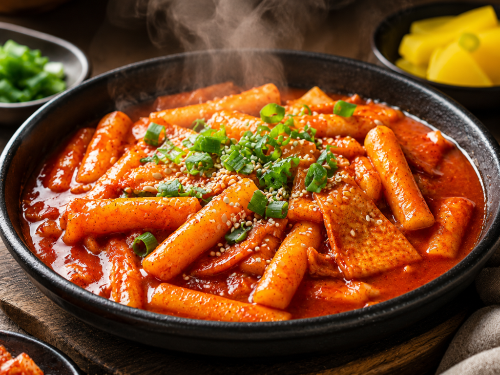 Easy Tteokbokki (Korean Spicy Rice Cakes)
