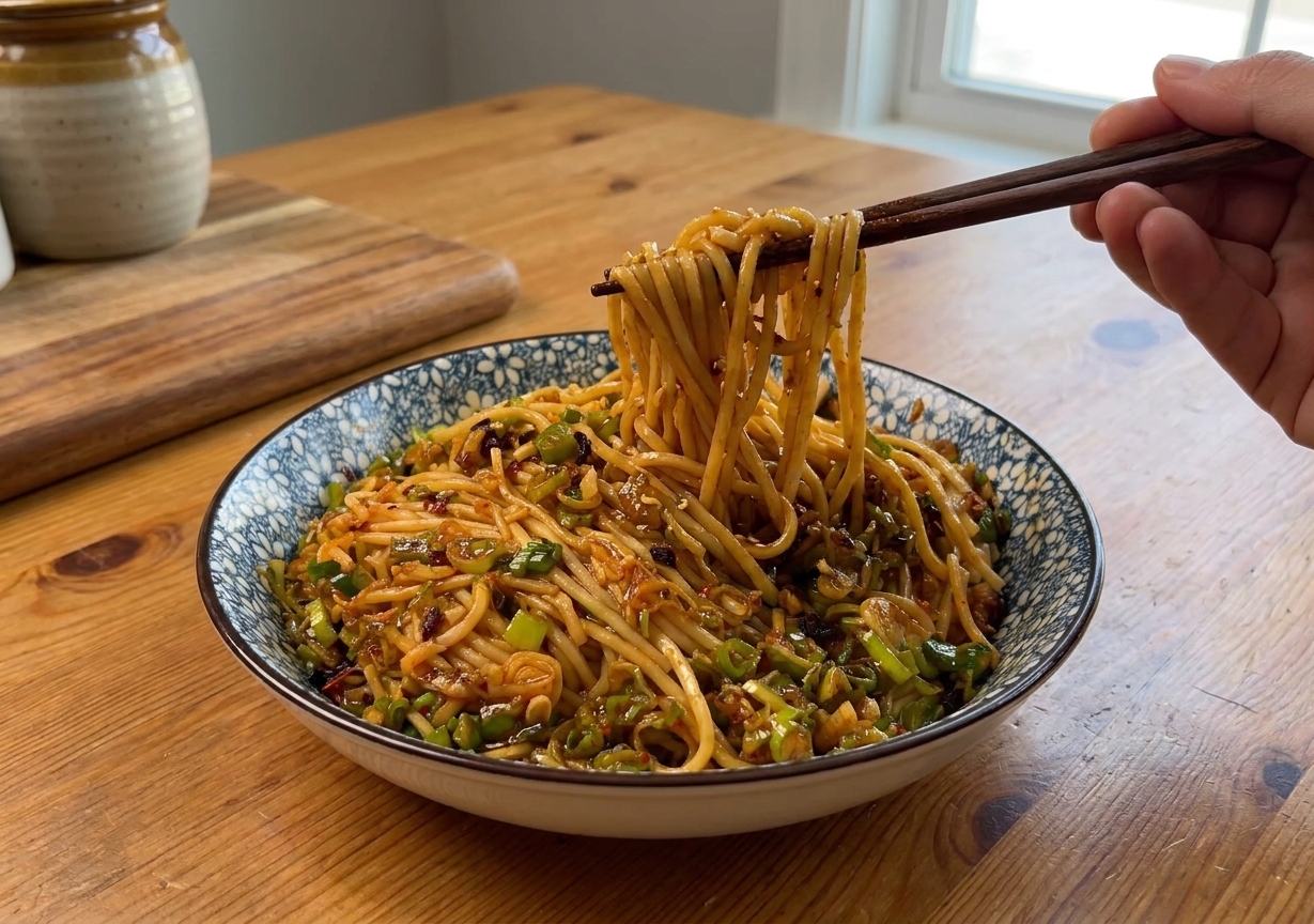 Spicy Garlic Udon