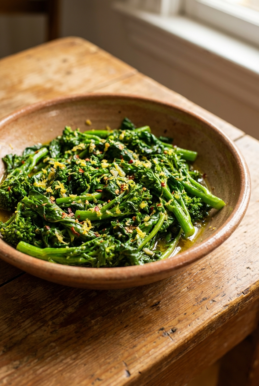 Zesty Broccoli Rabe with Lemon & Garlic