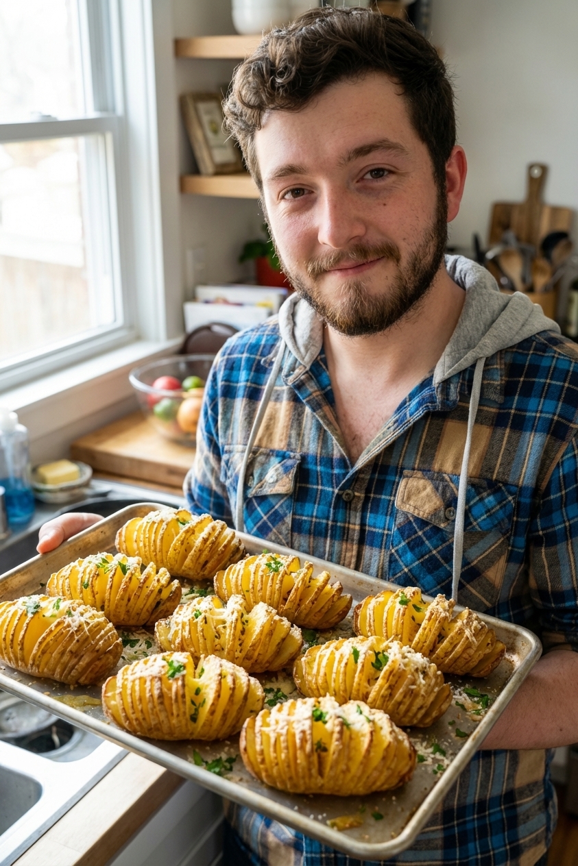 Crispy Hasselback Potatoes