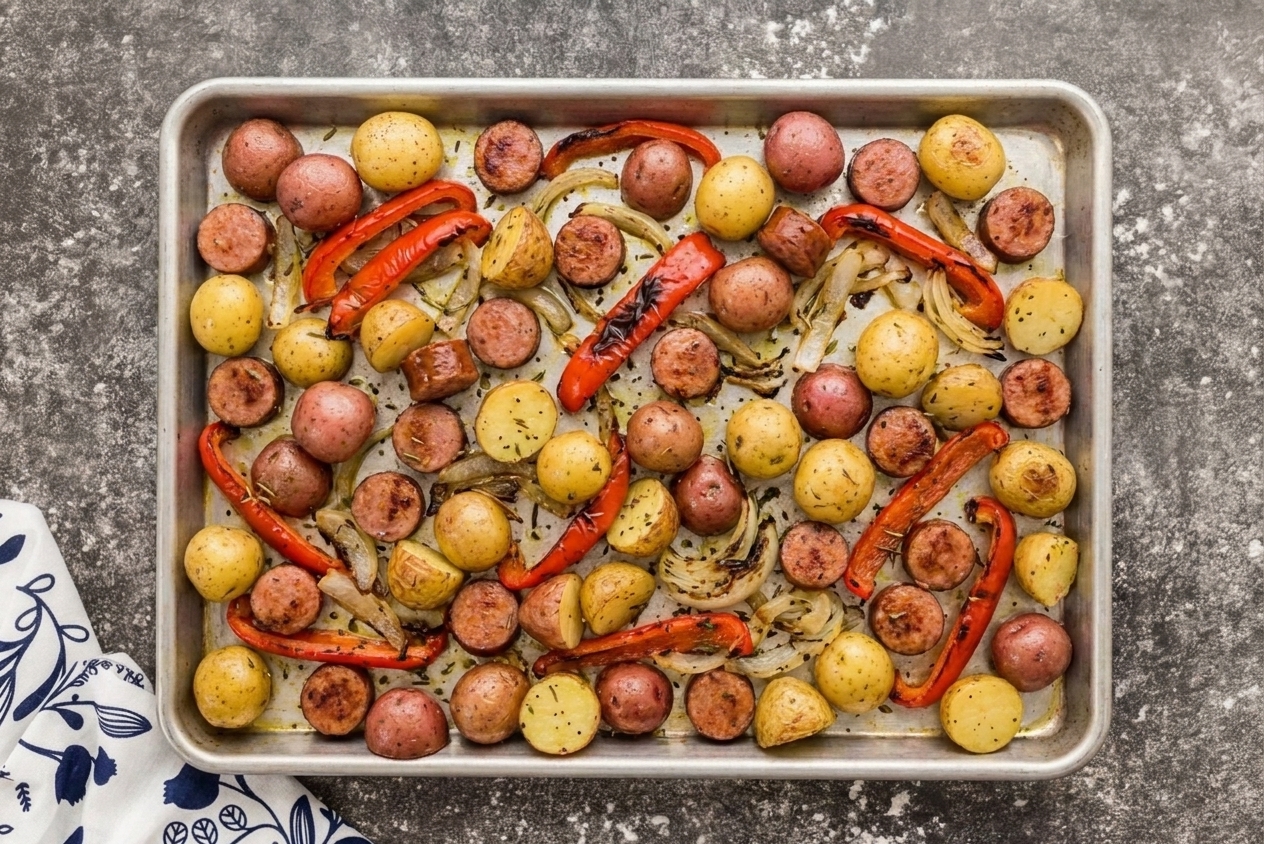 One-Pan Sausage and Potatoes