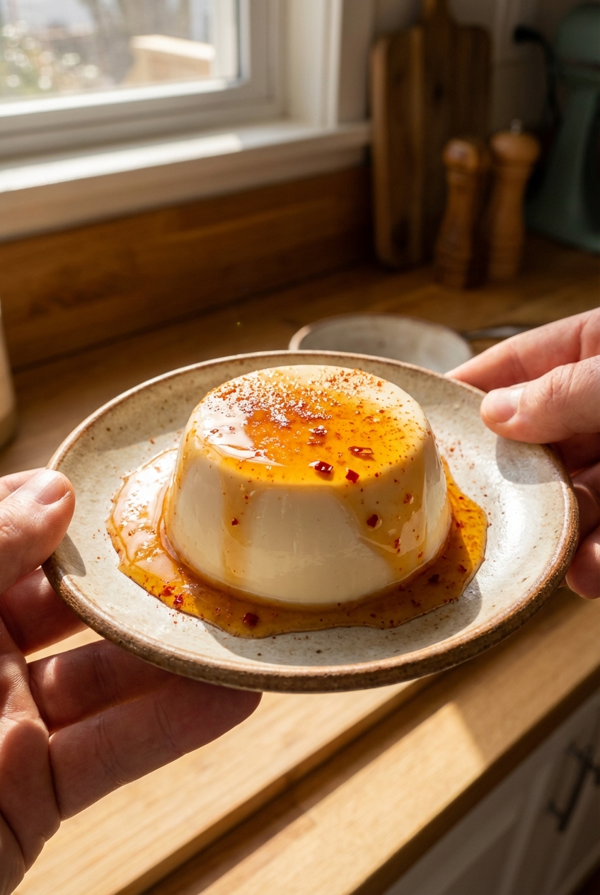 Smoky and Spicy Panna Cotta