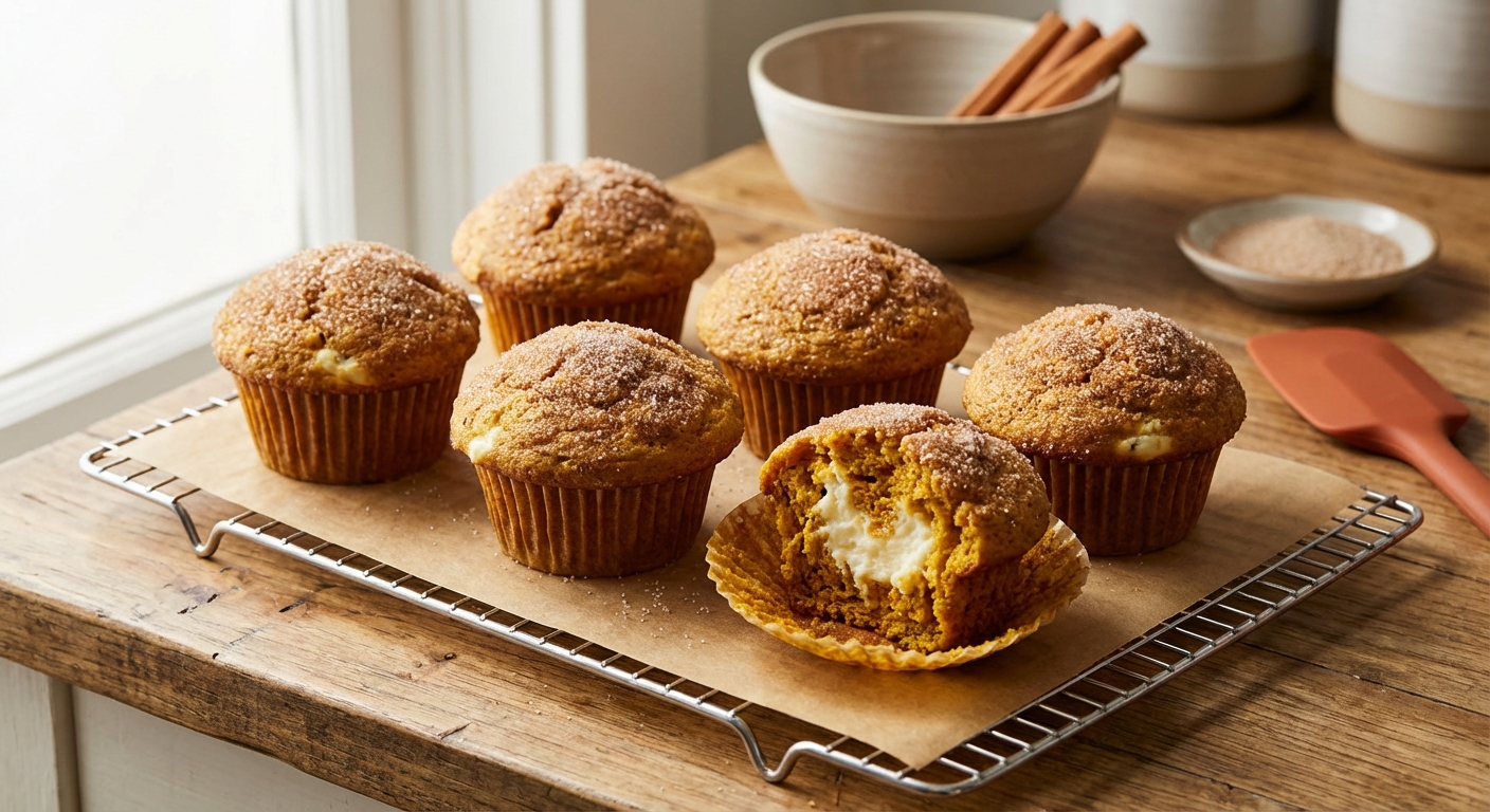 Pumpkin Cream Cheese Muffins