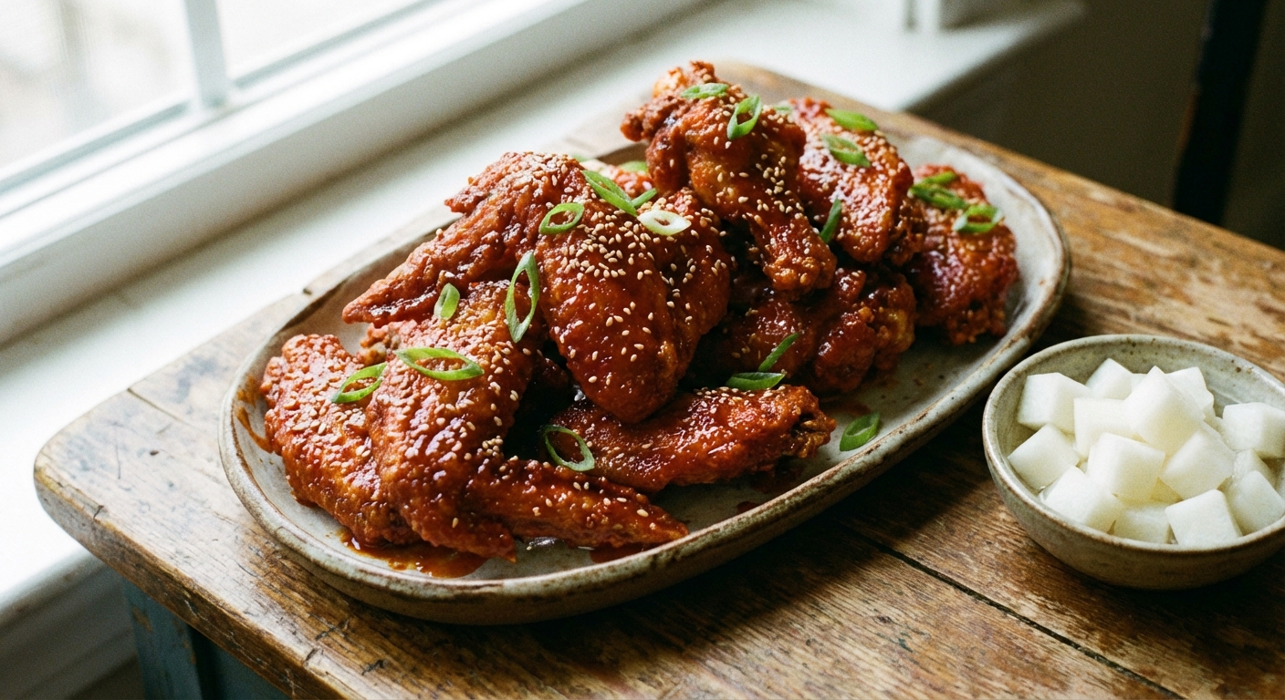 Crispy Korean Fried Chicken (Yangnyeom and Soy Garlic)