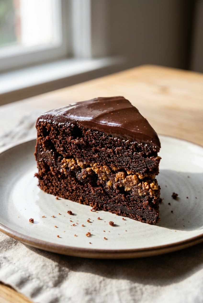 Crispy & Crunchy Chocolate Cake