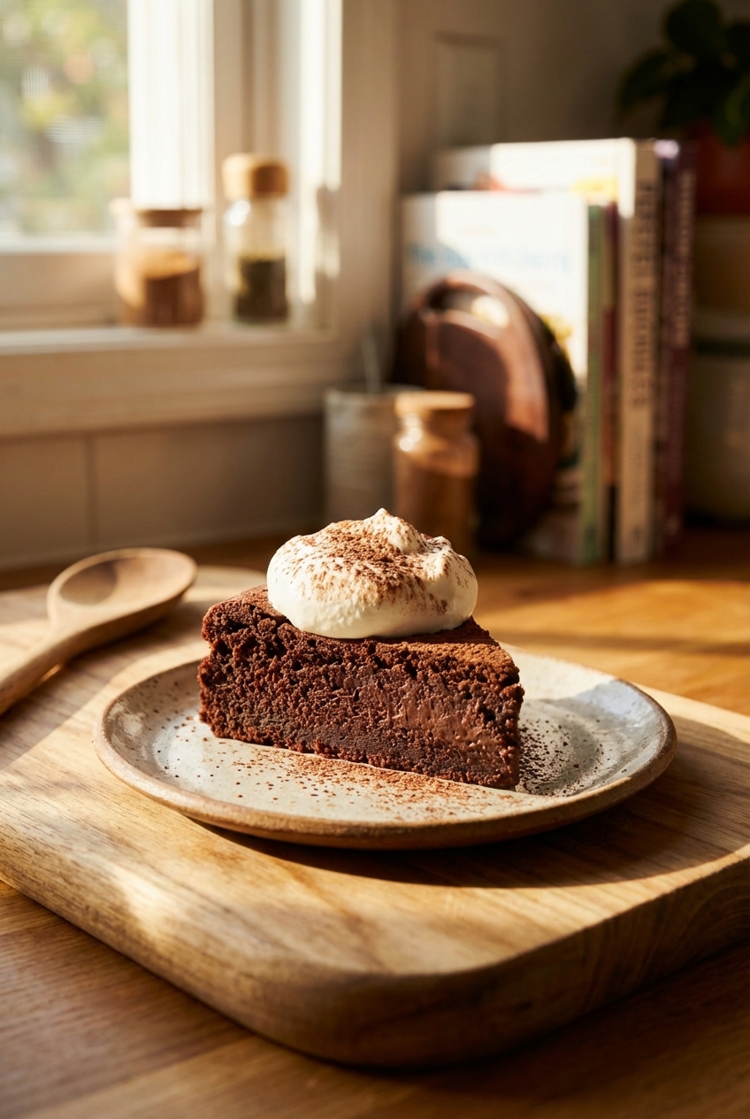 Smoky Flourless Chocolate Cake